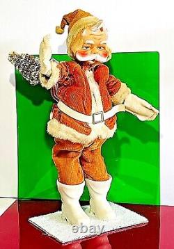 Vintage 12.75 1950's Santa Claus Hand Made Figure with Christmas Gifts. /Japan