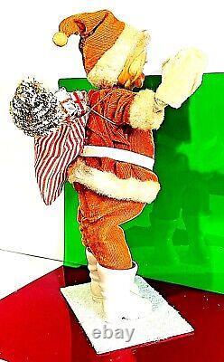 Vintage 12.75 1950's Santa Claus Hand Made Figure with Christmas Gifts. /Japan