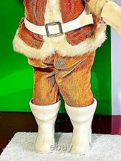 Vintage 12.75 1950's Santa Claus Hand Made Figure with Christmas Gifts. /Japan