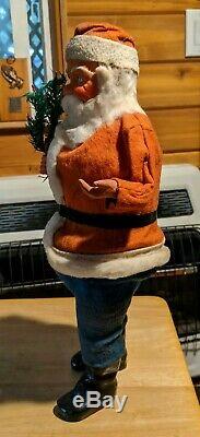 Vintage 16 Santa Claus Woodcutter Candy Container German Christmas Ornament