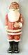 Vintage 18 1/2 Chalkware Chalk Plaster Christmas Surprised Santa Claus Figure