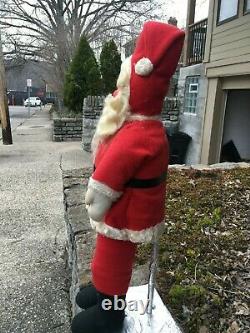 Vintage 1930's 27 Santa Claus Store Display with Hand Painted Face