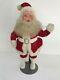Vintage 1930's Christmas Santa Claus Statue Figure Withstand, 14 Vgc