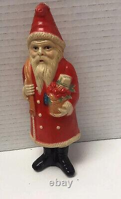 Vintage 1930s Celluloid Santa Claus Christmas Figure Made In USA