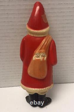 Vintage 1930s Celluloid Santa Claus Christmas Figure Made In USA