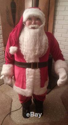 Vintage 1950's Working Life Size Mechanical Santa Claus, Christmas, Harold Gale