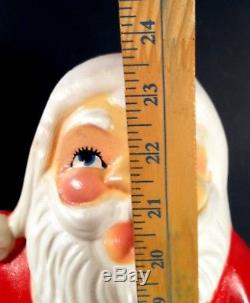 Vintage 1950s 1960s BECO No. 983 Santa Claus Lighted Christmas Blow Mold NICE