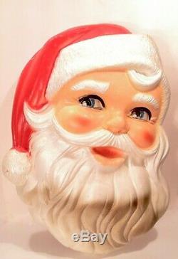 Vintage 1950s 60s Santa Claus 24x14 Christmas Decoration NICE