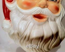 Vintage 1950s 60s Santa Claus 24x14 Christmas Decoration NICE