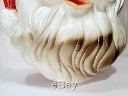 Vintage 1950s 60s Santa Claus 24x14 Christmas Decoration NICE