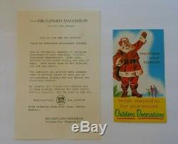 Vintage 1956 Douglas Fir Plywood Assn Santa Claus Pattern Christmas