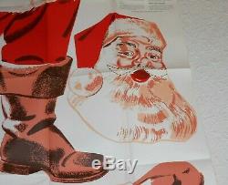 Vintage 1956 Douglas Fir Plywood Assn Santa Claus Pattern Christmas