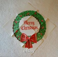 Vintage 1956 Douglas Fir Plywood Assn Santa Claus Pattern Christmas