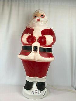 Vintage 1960's Christmas SANTA CLAUS Blow Mold # 975 BY Beco Products FREE SHIP