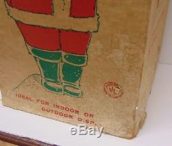 Vintage 1960s CHRISTMAS SANTA CLAUS BLOW MOLD #975 BY BECO PRODUCTS ORIGINAL BOX