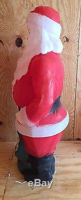 Vintage 1968 EMPIRE 47 Santa Claus With Bag Of Toys Blow Mold Christmas Decor