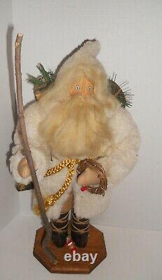 Vintage 1986 KAREN L HASKELL Christmas Santa Claus #66 St Nick withToy Sacks 20