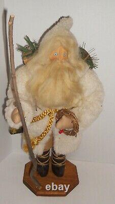 Vintage 1986 KAREN L HASKELL Christmas Santa Claus #66 St Nick withToy Sacks 20