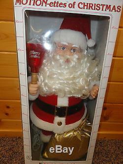 Vintage 1986 Telco Motionette Animated Christmas Santa Claus & Mrs ...