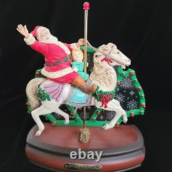 Vintage 1988 ENESCO Musical Animated Lighted Display JOLLY OLD ST NICHOLAS & Box