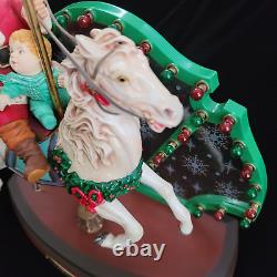 Vintage 1988 ENESCO Musical Animated Lighted Display JOLLY OLD ST NICHOLAS & Box