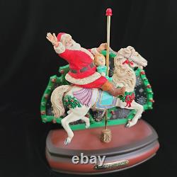 Vintage 1988 ENESCO Musical Animated Lighted Display JOLLY OLD ST NICHOLAS & Box