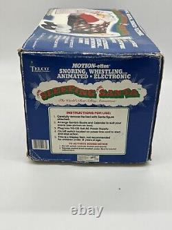 Vintage 1992 Telco Motionette Animated Christmas Sleeping Snoring Santa Claus