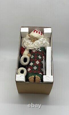 Vintage 1992 Telco Motionette Animated Christmas Sleeping Snoring Santa Claus