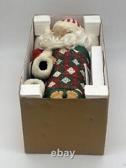 Vintage 1992 Telco Motionette Animated Christmas Sleeping Snoring Santa Claus