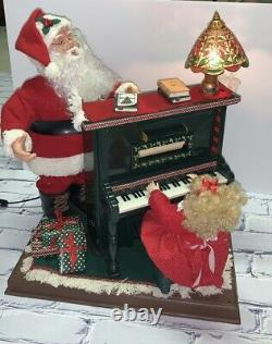 Vintage 1993 Holiday Creation Animated Santa Clause W Cassette Player Rare