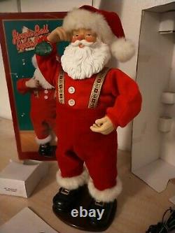 Vintage 1998 Boxed Jingle Bell Rock Santa Claus Musical Dancing collectibles