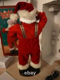 Vintage 1998 Boxed Jingle Bell Rock Santa Claus Musical Dancing collectibles