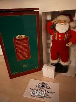 Vintage 1998 Boxed Jingle Bell Rock Santa Claus Musical Dancing collectibles