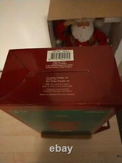 Vintage 1998 Boxed Jingle Bell Rock Santa Claus Musical Dancing collectibles