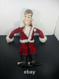 Vintage 1999 Toy Story Holiday Hero Woody Santa Claus Figure Mattle