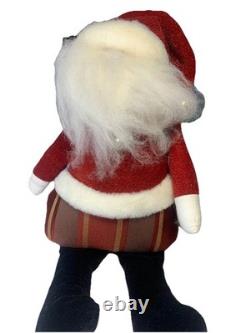 Vintage 2006 Woof & Poof Santa Claus Christmas Decor Musical Figure 20 USA