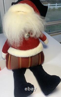 Vintage 2006 Woof & Poof Santa Claus Christmas Decor Musical Figure 20 USA