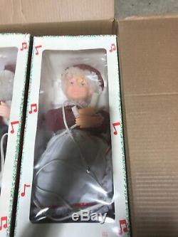 Vintage 24 Animated Musical Mr. And Mrs. Santa Claus