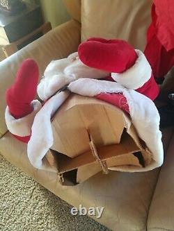 Vintage 38 Harold Gale Red Velvet Santa Claus Christmas Store Display