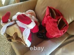 Vintage 38 Harold Gale Red Velvet Santa Claus Christmas Store Display