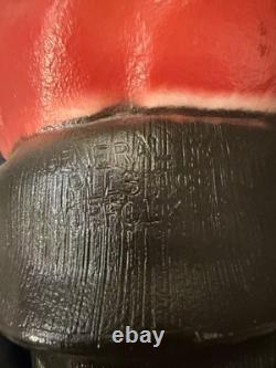 Vintage 46 Empire Santa Claus Blow Mold Light Plastic Yard Decororation Works