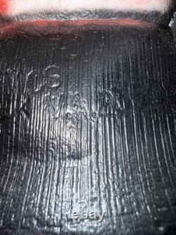 Vintage 46 Empire Santa Claus Blow Mold Light Plastic Yard Decororation Works