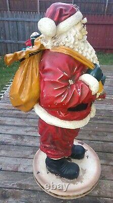 Vintage 50SantaClausStatueCarrying ChristmasPresentsResin50lbs LOCALPICKUPONLY