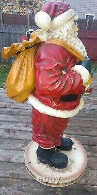 Vintage 50SantaClausStatueCarrying ChristmasPresentsResin50lbs LOCALPICKUPONLY