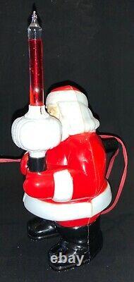 Vintage 50s Royal Santa Claus With Royal Crown Bubble Light