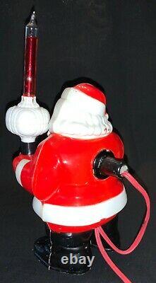 Vintage 50s Royal Santa Claus With Royal Crown Bubble Light