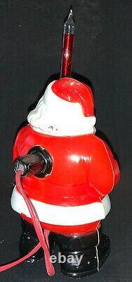 Vintage 50s Royal Santa Claus With Royal Crown Bubble Light