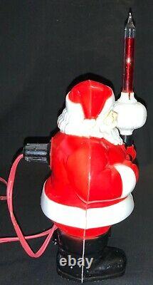 Vintage 50s Royal Santa Claus With Royal Crown Bubble Light