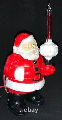 Vintage 50s Royal Santa Claus With Royal Crown Bubble Light