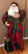 Vintage 56-inch Father Christmas Santa Figure Mannequin Fur Spring Telescoping